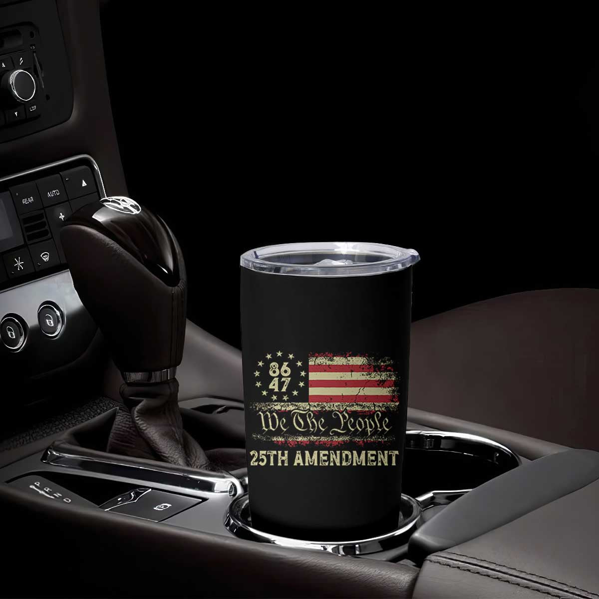 8647 Resist 25th Amendment Tumbler Cup Vintage American Flag TS11 Print Your Wear