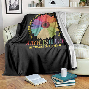 Abolish Ice Throw Blanket No More Deportation No More Discrimmination Kindness Over Fear TS11 Print Your Wear