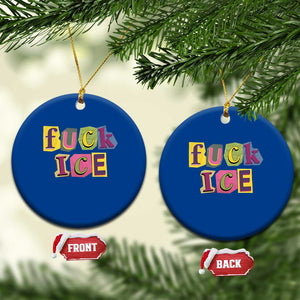 Fck Ice Ceramic Ornament Immigration Activist Magazine Cutout Paper Graphic TS11 1pc Blue Print Your Wear