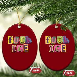 Fck Ice Ceramic Ornament Immigration Activist Magazine Cutout Paper Graphic TS11 Print Your Wear