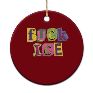 Fck Ice Ceramic Ornament Immigration Activist Magazine Cutout Paper Graphic TS11 1pc Red Print Your Wear