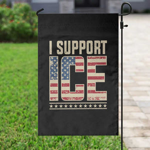 I Support ICE Garden Flag Immigration Officers Vintage American Flag TS11 Print Your Wear