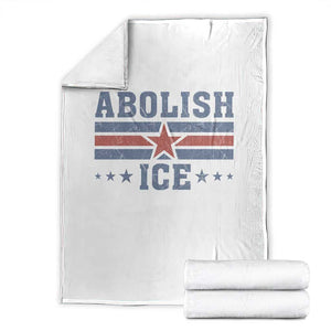 Abolish Ice Throw Blanket Resist Support Immigrants Refugees TS11 White Print Your Wear