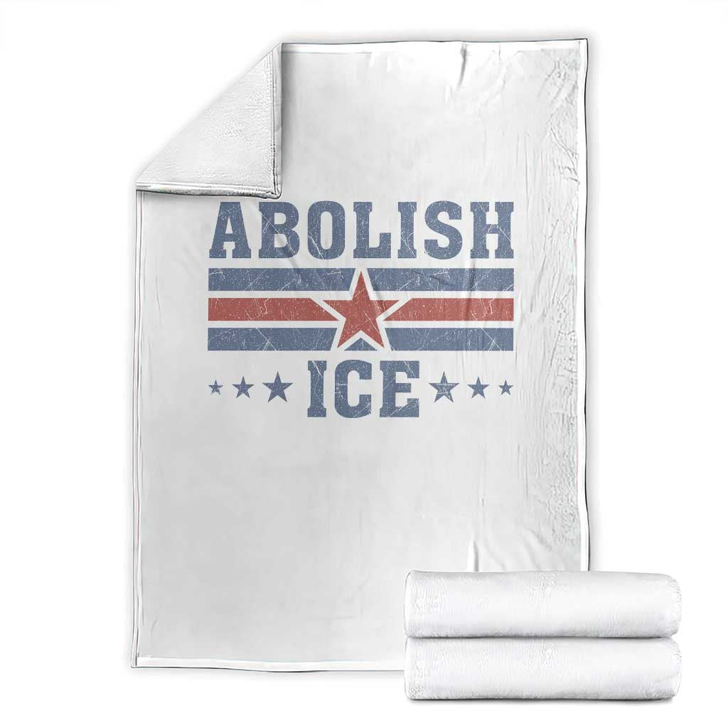 Abolish Ice Throw Blanket Resist Support Immigrants Refugees TS11 White Print Your Wear