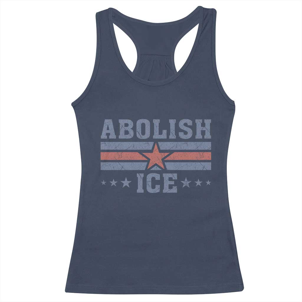 Abolish Ice Racerback Tank Top Resist Support Immigrants Refugees TS11 Navy Print Your Wear