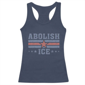 Abolish Ice Racerback Tank Top Resist Support Immigrants Refugees TS11 Navy Print Your Wear