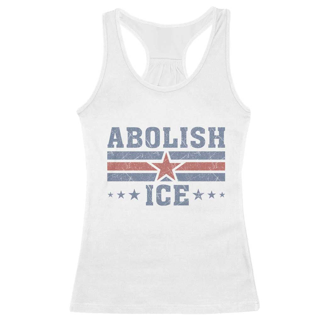 Abolish Ice Racerback Tank Top Resist Support Immigrants Refugees TS11 White Print Your Wear