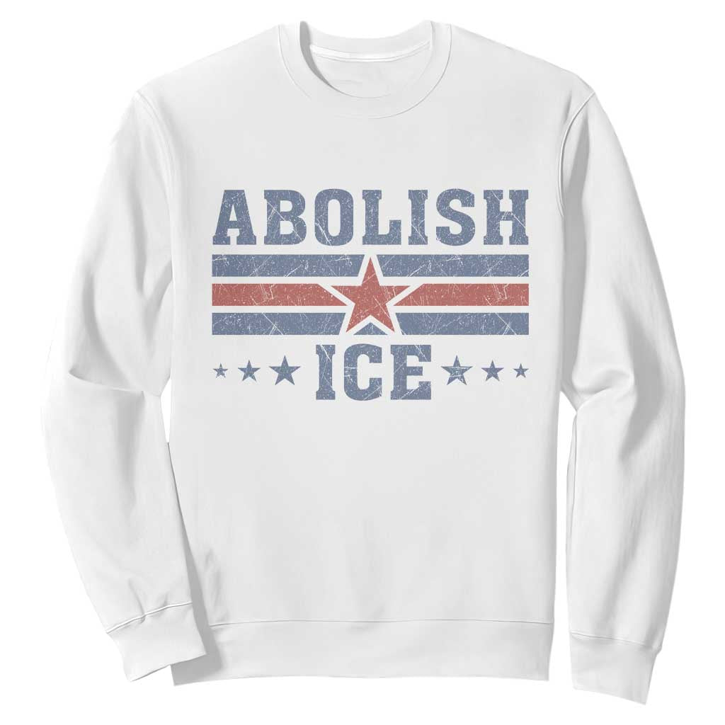 Abolish Ice Sweatshirt Resist Support Immigrants Refugees TS11 White Print Your Wear