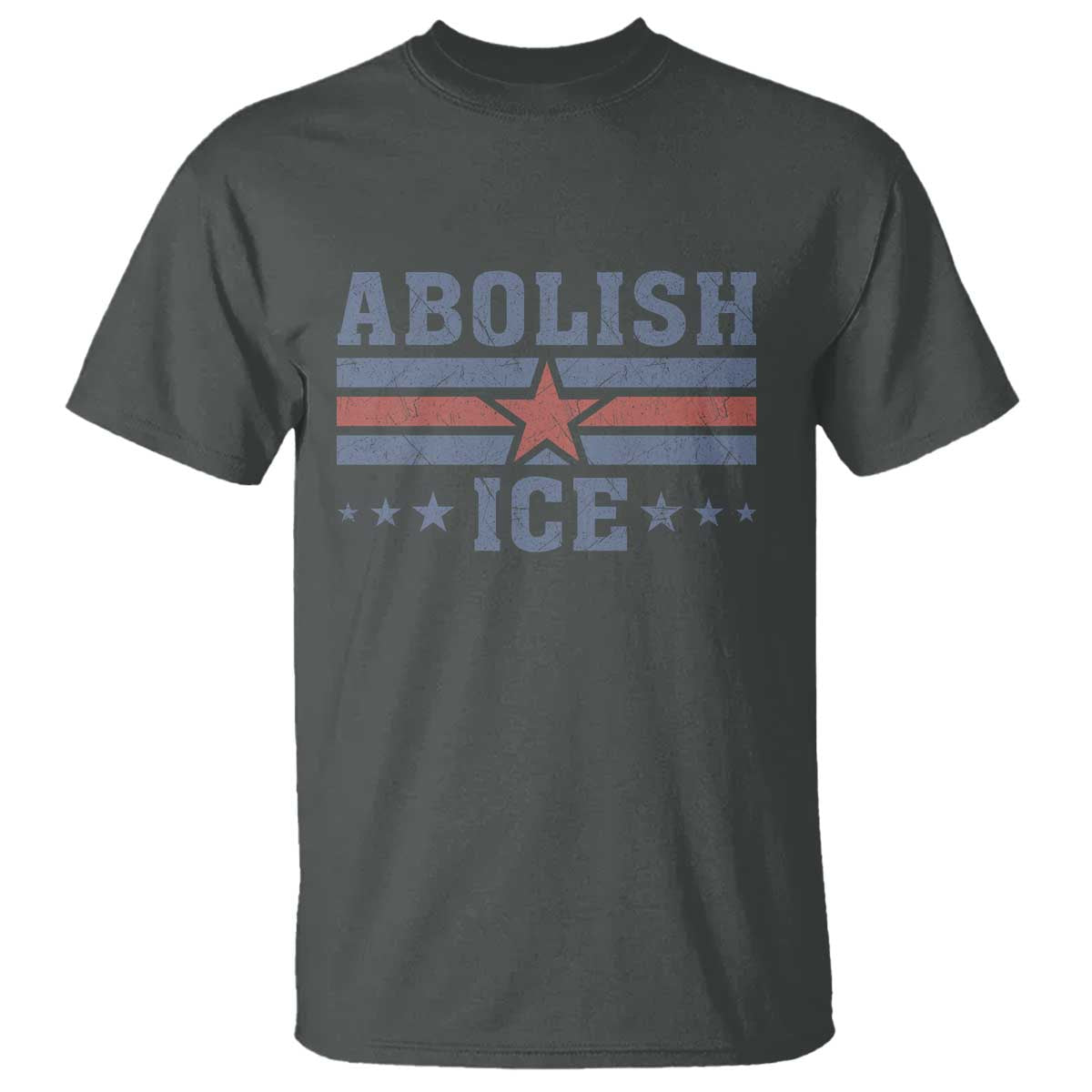 Abolish Ice T Shirt Resist Support Immigrants Refugees TS11 Dark Heather Print Your Wear