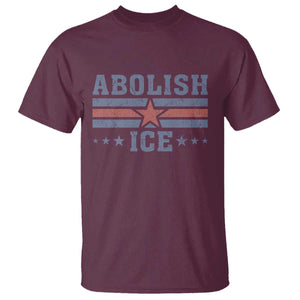 Abolish Ice T Shirt Resist Support Immigrants Refugees TS11 Maroon Print Your Wear