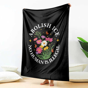 Abolish Ice No Human Is Illegal Throw Blanket Immigration Rights Protest TS11 Print Your Wear