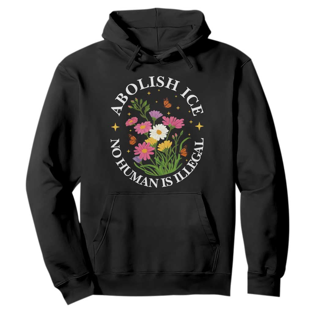 Abolish Ice No Human Is Illegal Hoodie Immigration Rights Protest TS11 Black Print Your Wear