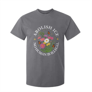 Abolish Ice No Human Is Illegal T Shirt For Kid Immigration Rights Protest TS11 Charcoal Print Your Wear