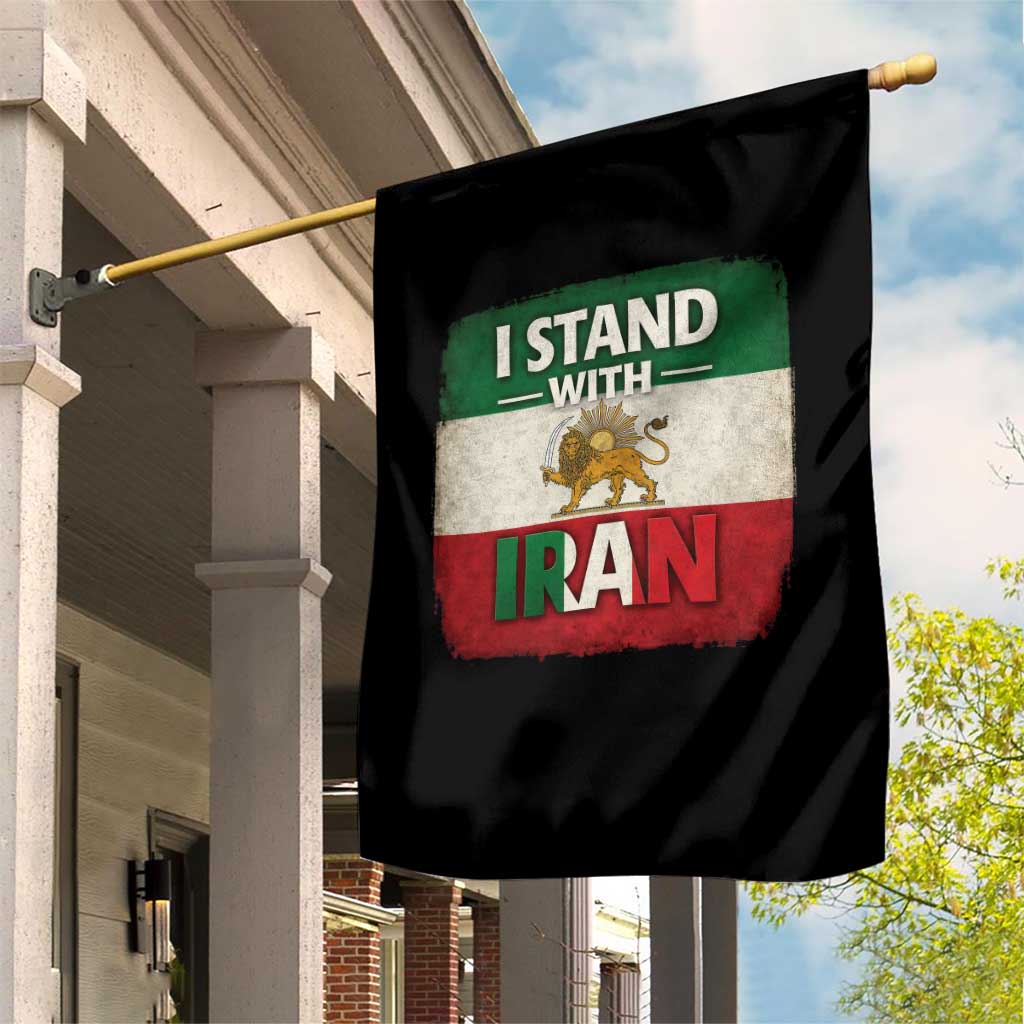 I Stand With Iran Garden Flag Free Iran Support Persian Lion Flag TS11 Print Your Wear