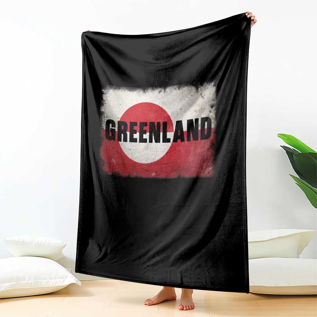 Greenland Pride Patriotic Greenlander Heritage Vintage Flag Throw Blanket TS11 Print Your Wear