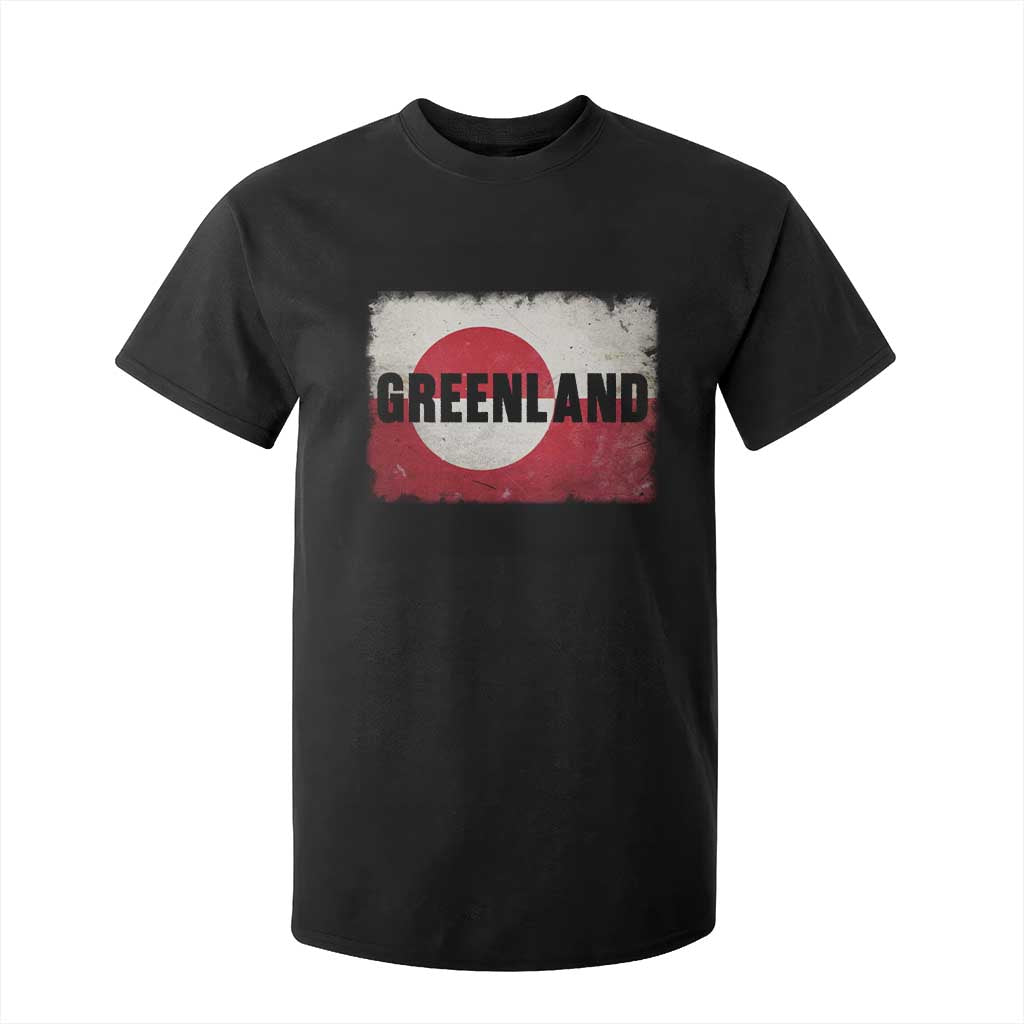 Greenland Pride Patriotic Greenlander Heritage Vintage Flag T Shirt For Kid TS11 Black Print Your Wear