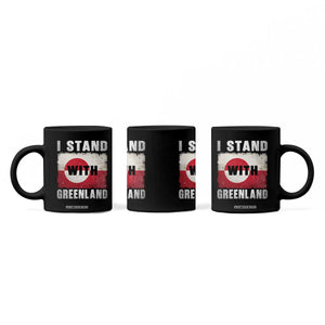 I Stand With Greenland Coffee Mug Support Greenlanders Vintage Greenland Flag TS11 Print Your Wear