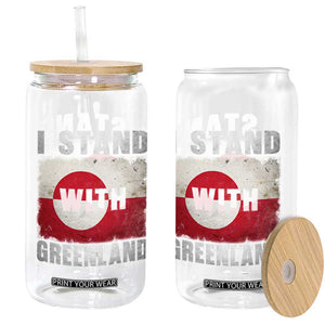 I Stand With Greenland Glass Can Support Greenlanders Vintage Greenland Flag TS11 Print Your Wear
