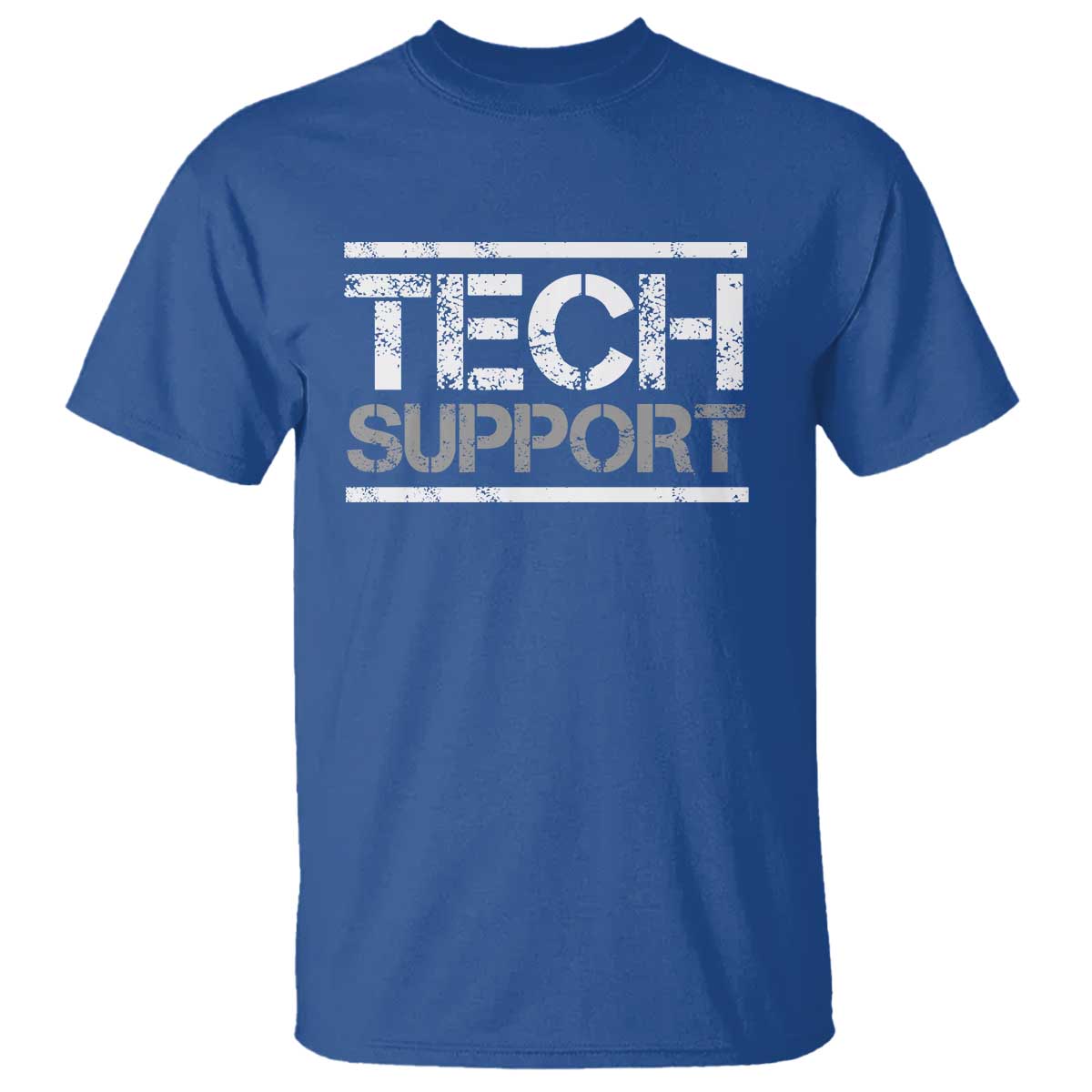 Funny Tech Support DOGE T Shirt Trump Strips TS11 Royal Blue Print Your Wear