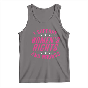 Funny I Support Women's Rights And Wrongs Tank Top Feminist Star TS11 Deep Heather Print Your Wear
