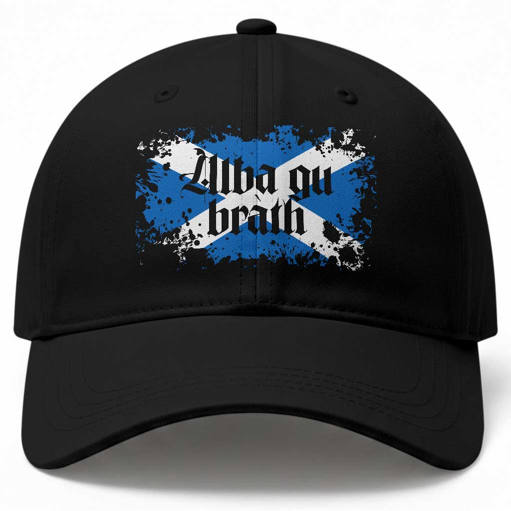 Alba Gu Brath Baseball Cap Vintage Scottish Scotland Flag Saltire TS11 Print Your Wear