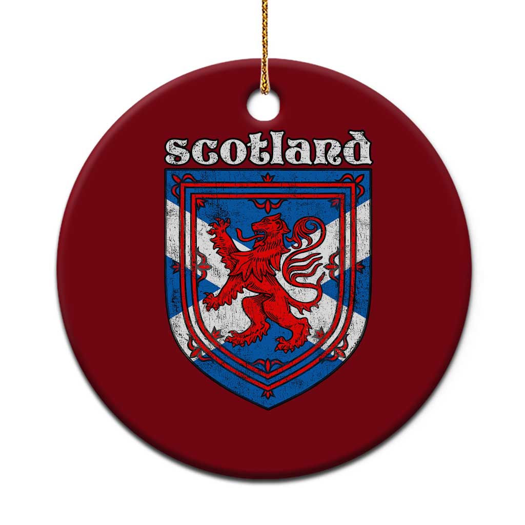 Scottish Pride Ceramic Ornament Scottish Rampant Lion Flag Scotland Coat of Arms TS11 1pc Red Print Your Wear