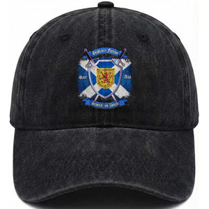 Scotland Forever Saor Alba Scottish Not British Washed Cotton Baseball Cap Scottish Pride TS11 Print Your Wear
