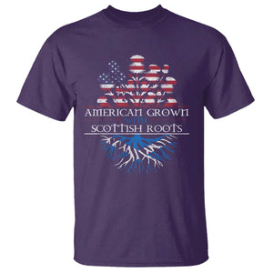 American Grown With Scottish Roots T Shirt Scottish American Heritage Thistle Flower TS11 Purple Print Your Wear