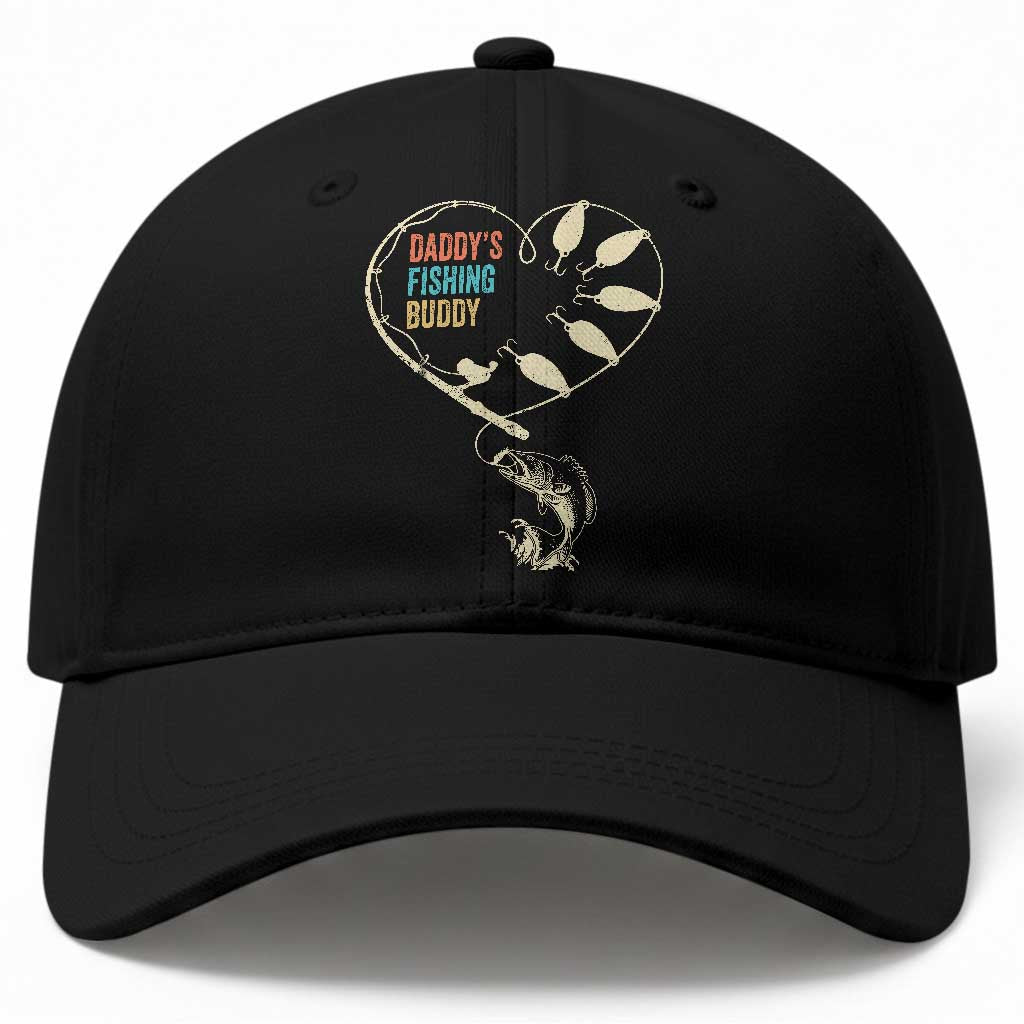 Funny Daddys Fishing Buddy Baseball Cap Fisherman Dad Son Daughter TS11 Print Your Wear