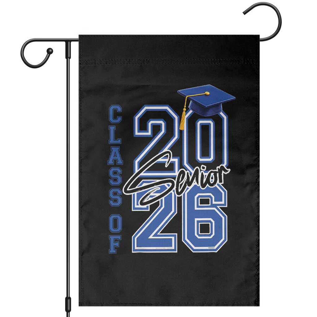 Class of 2026 Senior Garden Flag School Graduation 26 TS11 Black Print Your Wear