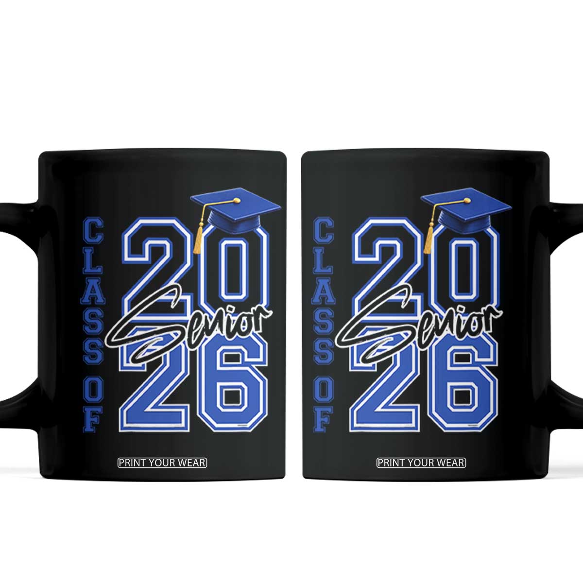 Class of 2026 Senior Coffee Mug School Graduation 26 TS11 Black Print Your Wear