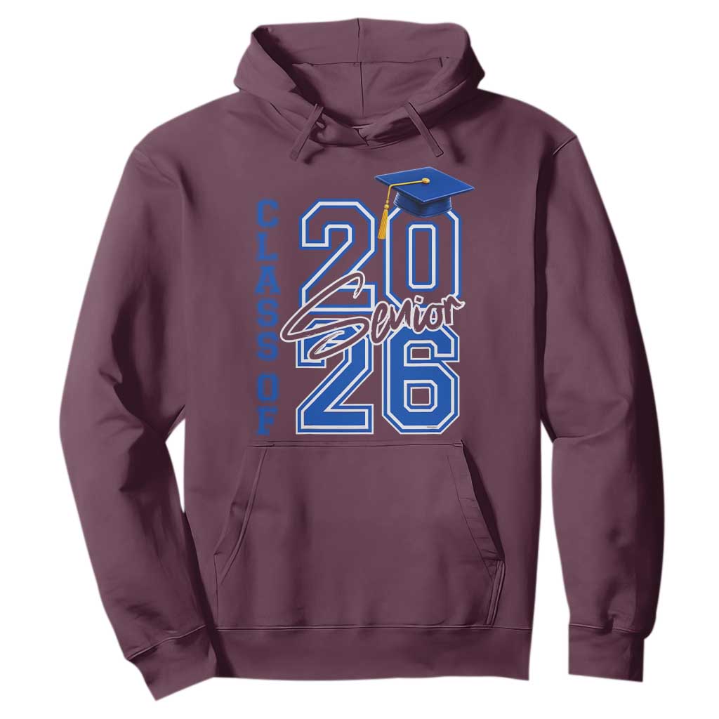 Class of 2026 Senior Hoodie School Graduation 26 TS11 Maroon Print Your Wear