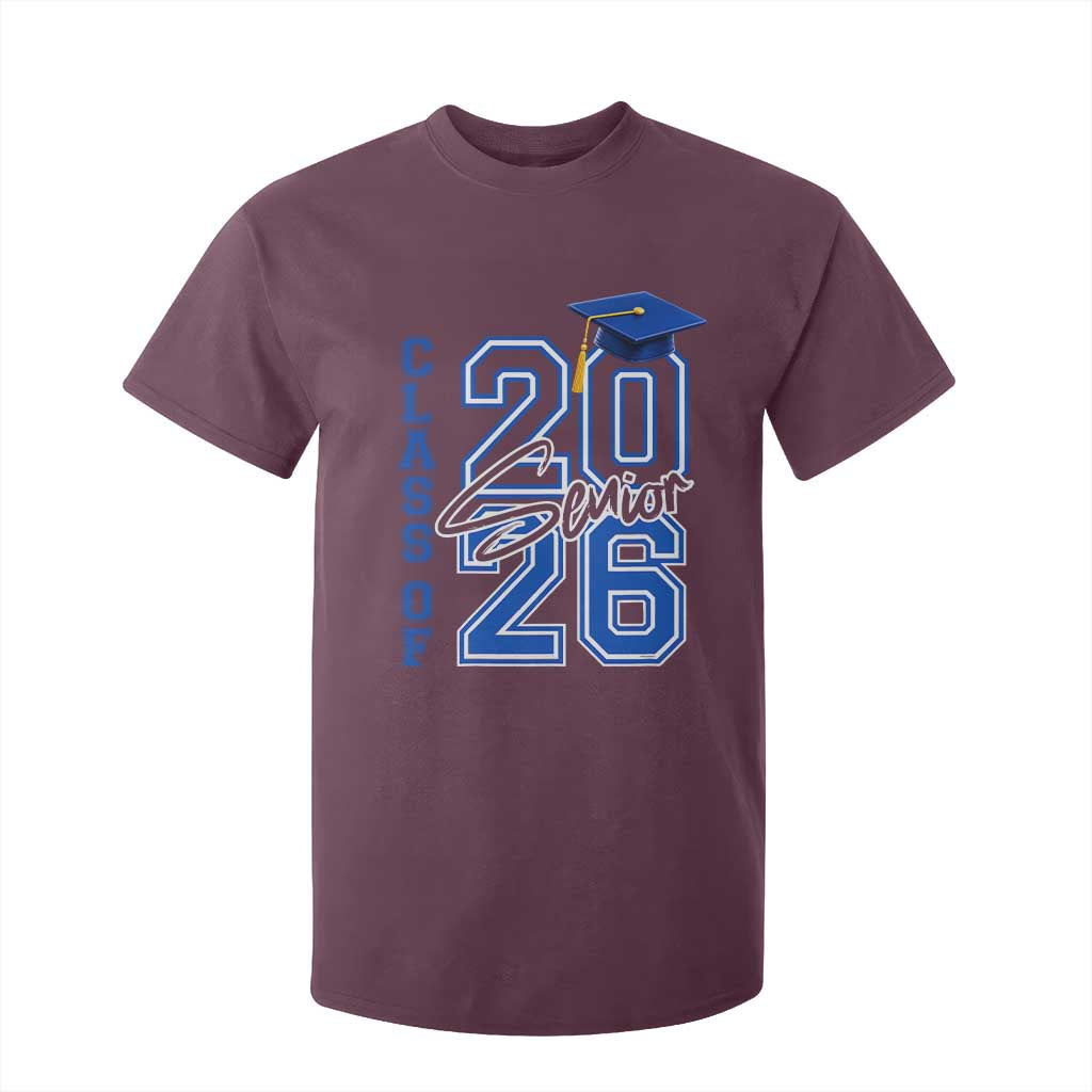 Class of 2026 Senior T Shirt For Kid School Graduation 26 TS11 Maroon Print Your Wear