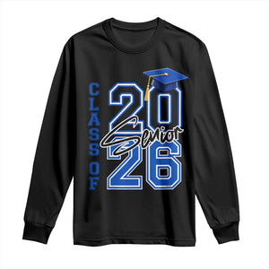 Class of 2026 Senior Long Sleeve Shirt School Graduation 26 TS11 Black Print Your Wear