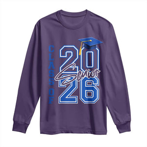 Class of 2026 Senior Long Sleeve Shirt School Graduation 26 TS11 Purple Print Your Wear