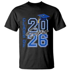 Class of 2026 Senior T Shirt School Graduation 26 TS11 Black Print Your Wear