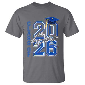 Class of 2026 Senior T Shirt School Graduation 26 TS11 Charcoal Print Your Wear