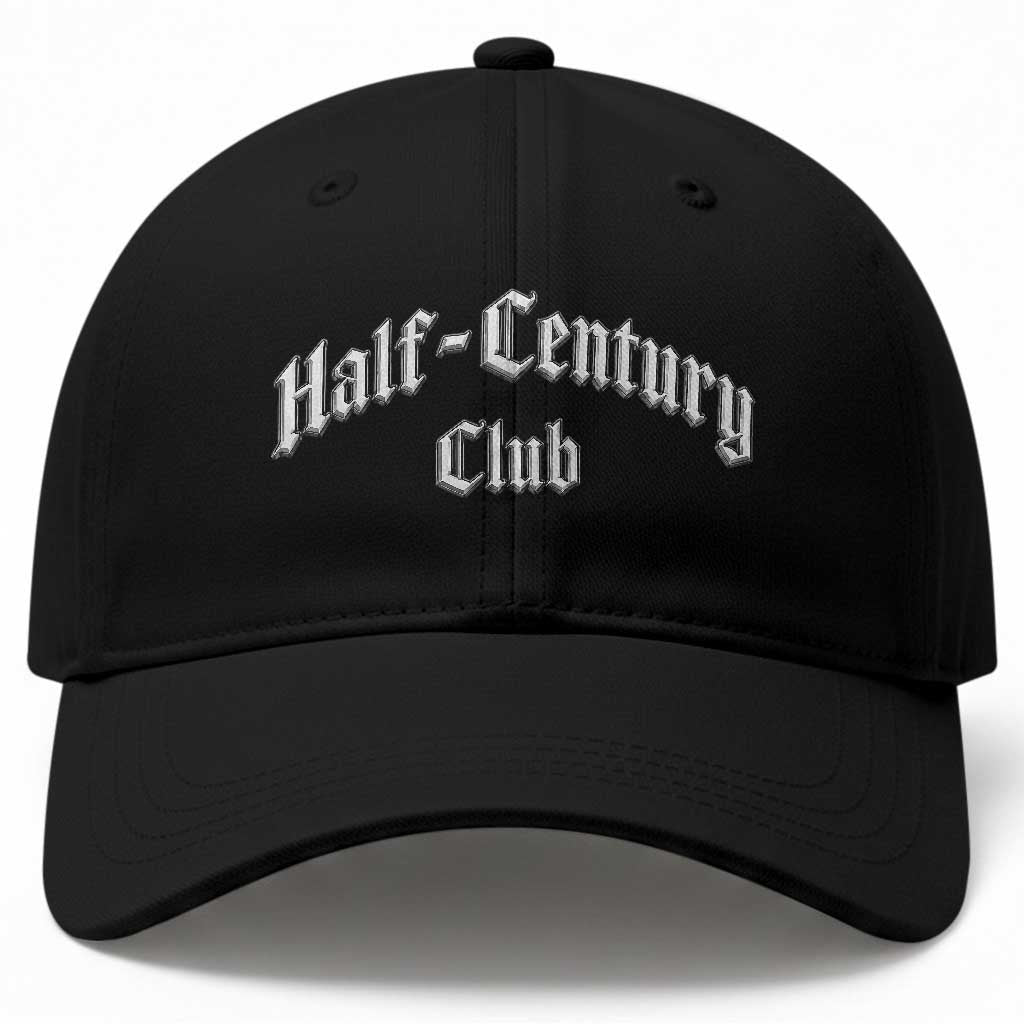 50th Birthday Baseball Cap Half Century Club Gothic 50 Years Old Bday TS11 Print Your Wear