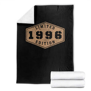 30th Birthday Throw Blanket 1996 Limited Edition Gifts For Turning 30 TS11 Black Print Your Wear