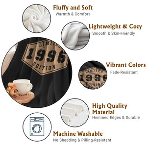 30th Birthday Throw Blanket 1996 Limited Edition Gifts For Turning 30 TS11 Print Your Wear
