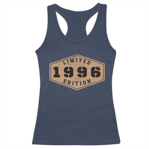 30th Birthday Racerback Tank Top 1996 Limited Edition Gifts For Turning 30 TS11 Navy Print Your Wear