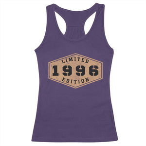 30th Birthday Racerback Tank Top 1996 Limited Edition Gifts For Turning 30 TS11 Purple Print Your Wear