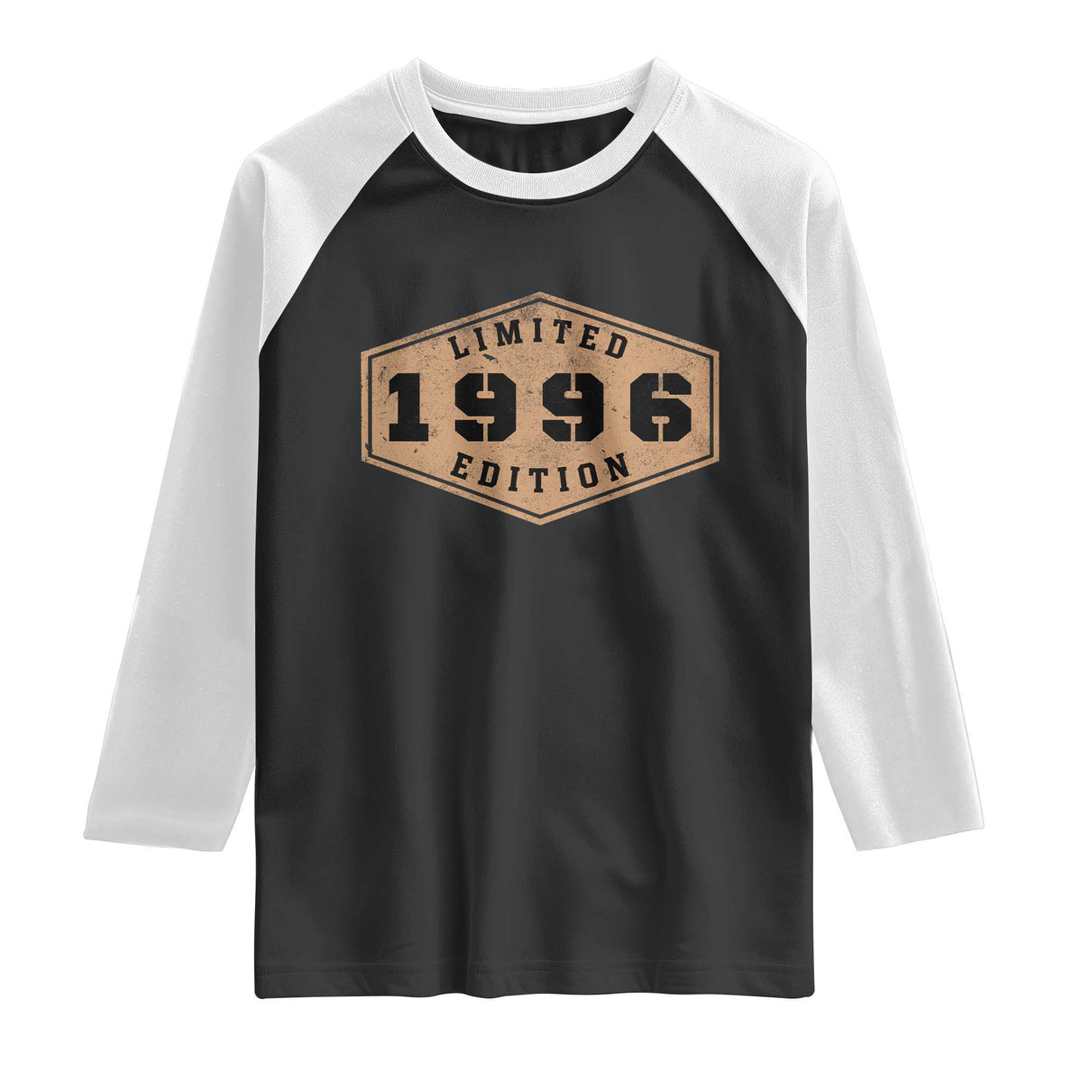 30th Birthday Raglan Shirt 1996 Limited Edition Gifts For Turning 30 TS11 Black White Print Your Wear