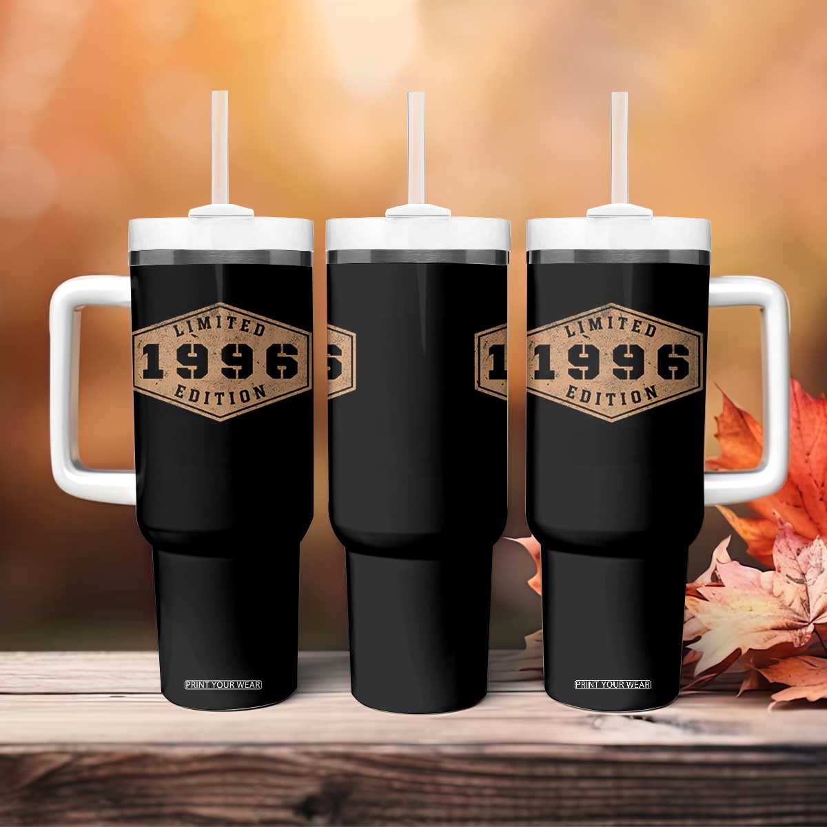 30th Birthday Tumbler With Handle 1996 Limited Edition Gifts For Turning 30 TS11 Print Your Wear