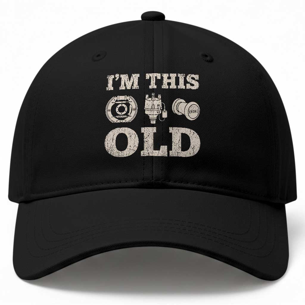 I Am This Old Funny Classic Car Parts Mechanic Baseball Cap