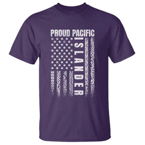 Proud Pacific Islander T Shirt AAPI Heritage Month Polynesian Tribal American Flag TS11 Purple Print Your Wear