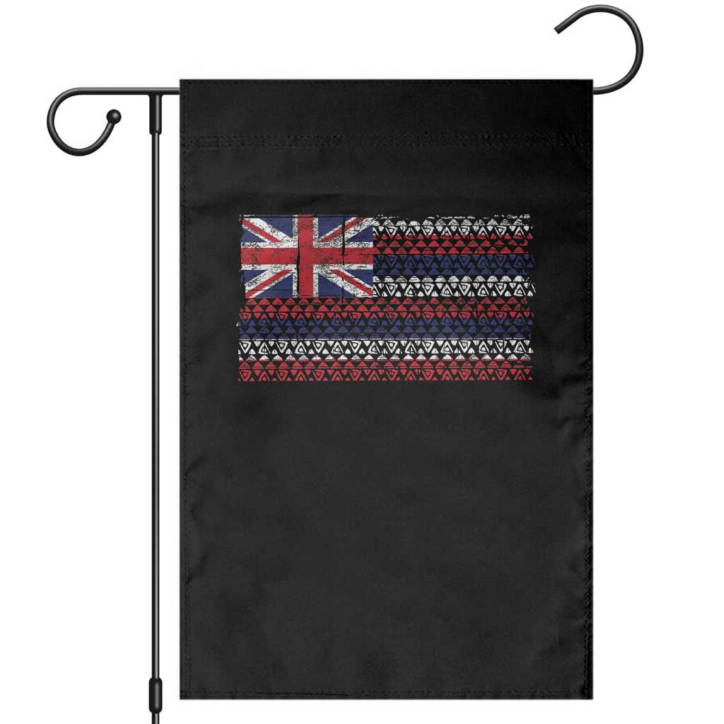 Hawaiian Tribal Flag State of Hawaii Garden Flag TS11 Black Print Your Wear