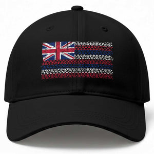 Hawaiian Tribal Flag State of Hawaii Baseball Cap TS11 Print Your Wear