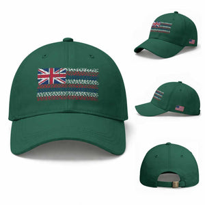 Hawaiian Tribal Flag State of Hawaii Baseball Cap TS11 Baseball Cap Universal Fit Irish Green Print Your Wear