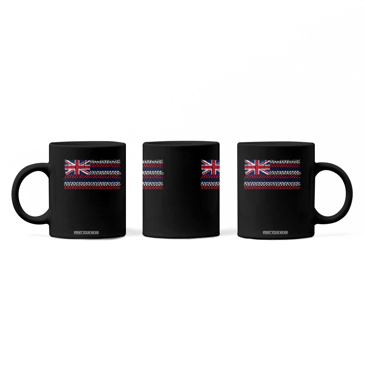 Hawaiian Tribal Flag State of Hawaii Coffee Mug TS11 Print Your Wear